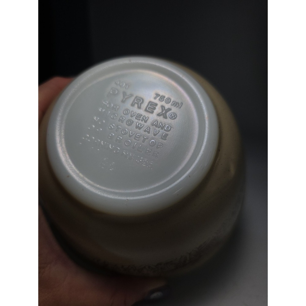 Vintage Pyrex 401 Forest Fancies Mushroom Nesting Mixing Bowl Corning 750ml 80's - Picture 6 of 7